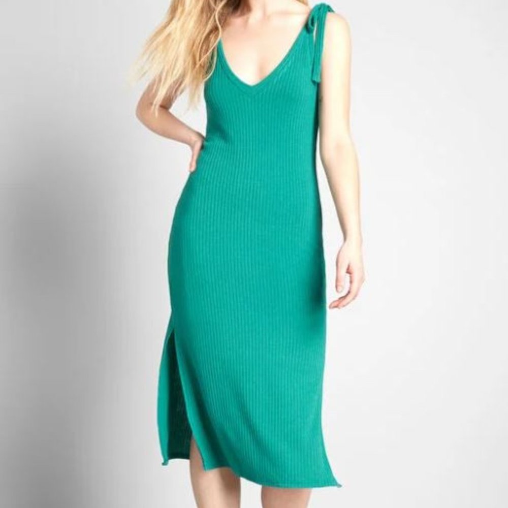ModCloth Found‎ a Keeper Tie-Shoulder Midi Dress